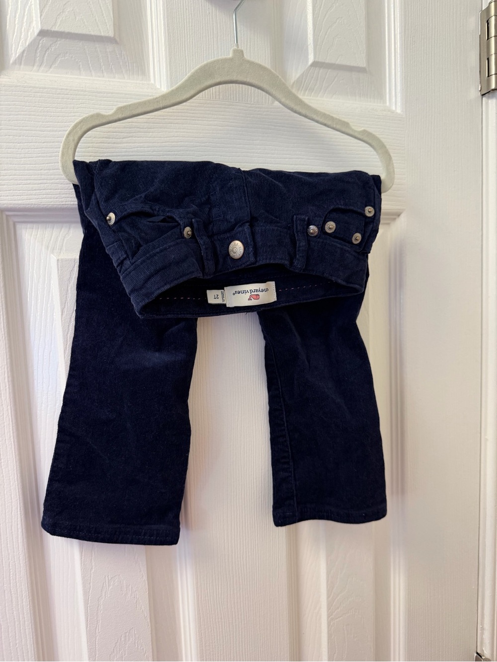 Vineyard Vines Toddler Girl Navy Blue Corduroy Pants - EUC